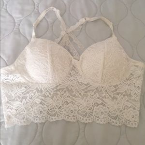 Next, Please Lace Bralette-White